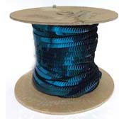 Elastic plate sequin 1 row - PEACOCK-BLUE